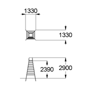 План-схема: 006729 - Кресло судейское