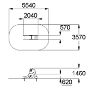 План-схема: 004217 - Горка «Рыбка» Н пл.=0,6 м