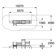 План-схема: 004425 - Детский игровой комплекс «Локомотив c вагончиком»