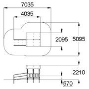 План-схема: 004350 - Манеж с одним входом