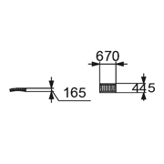 План-схема: 002284 - Модуль «Спинка радиусная малая»