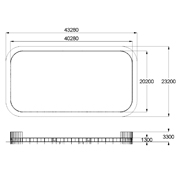 План-схема: 006700 - Хоккейная коробка