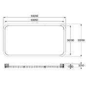 План-схема: 006711 - Хоккейная коробка окрашенная