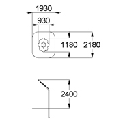 План-схема: 004296 - Козырёк «Цветочек»