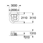 План-схема: 004397 - Домик-лабиринт 4 секции