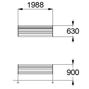 План-схема: 002221 - Диван на металлических ножках