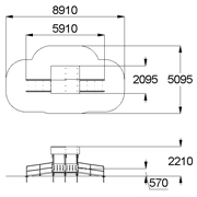 План-схема: 004351 - Манеж с двумя входами