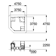 План-схема: 004270 - Песочный дворик «Лесная сказка»
