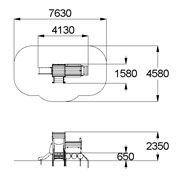 План-схема: 004424 - Детский игровой комплекс «Локомотив»