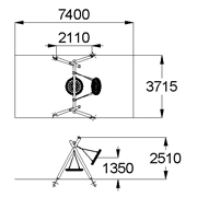 План-схема: 004151 - Качели «Гнездо»