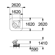 План-схема: 004250 - Песочница «Ромашка»