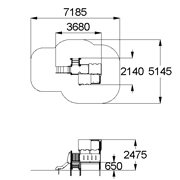 План-схема: 005105 - Детский игровой комплекс