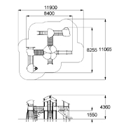 План-схема: 005421 - Детский игровой комплекс