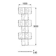 План-схема: 003599 - Классики 500х500х45 коричневый