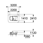 План-схема: 004441 - Домик «Ретро внедорожник»