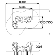 План-схема: 006333 - Детский спортивный комплекс «Додекаэдры»