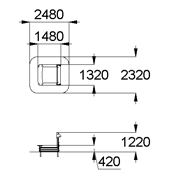 План-схема: 004259 - Песочница «Полянка»