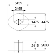 План-схема: 006448 - Каскад двойной треугольный