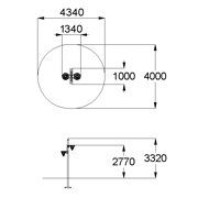 План-схема: 006502 - Стойка баскетбольная