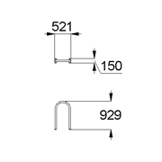 План-схема: 002700 - Стойка для парковки велосипедов