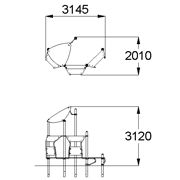 План-схема: 002623 - Комплекс диванов с навесом