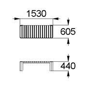 План-схема: 002251 - Скамья на металлических ножках