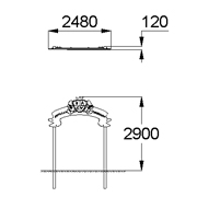 План-схема: 004299 - Входная арка детской площадки