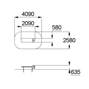 План-схема: 006721 - Скамья с упором