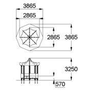 План-схема: 004309 - Домик-беседка