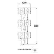 План-схема: 003598 - Классики 500х500х60 коричневый