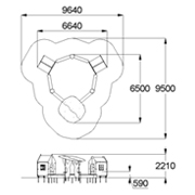 План-схема: 004352 - Песочный дворик «Домики в лесу»