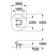 План-схема: 004449 - Домик «Звездолёт»