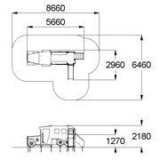 План-схема: 004442 - Детский игровой комплекс «Фургон»