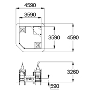 План-схема: 004271 - Песочный дворик «Кремль»