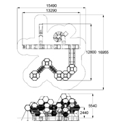 План-схема: 005595 - Детский игровой комплекс «Соты»