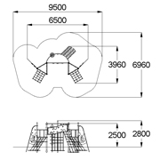 План-схема: 006411 - Детский спортивный комплекс «Каскад»