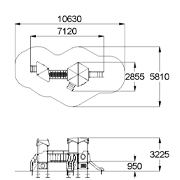 План-схема: 005508 - Детский игровой комплекс «Траектория»