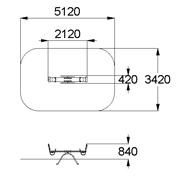 План-схема: 004102 - Качалка-балансир «Малая»