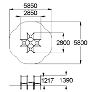 План-схема: 002466 - Детский игровой элемент