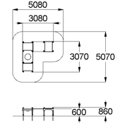 План-схема: 004244 - Стол-песочница