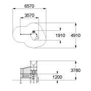 План-схема: 005502 - Детский игровой комплекс «Траектория»