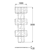 План-схема: 003597 - Классики 500х500х30 коричневый
