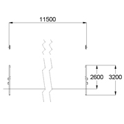 План-схема: 006504 - Стойки волейбольные