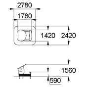План-схема: 004263 - Песочница «Боровичок»