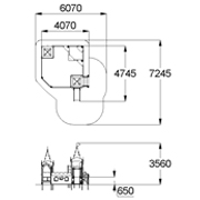 План-схема: 004290 - Песочный дворик с горкой «Кремль»