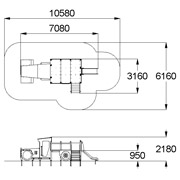 План-схема: 004443 - Детский игровой комплекс «Бортовой грузовик»
