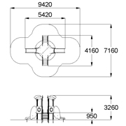 План-схема: 004339 - Детский игровой комплекс