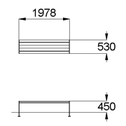 План-схема: 002229 - Скамья на металлических ножках