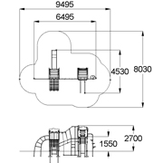 План-схема: 005475 - Детский игровой комплекс «Ларикс»