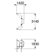 План-схема: 002621 - Комплекс диванов и скамеек